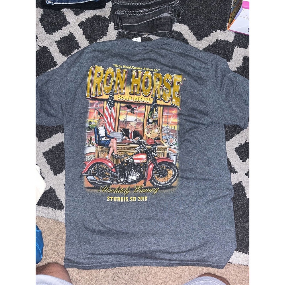 Donald Trump, Shirt Size M, Iron Horse Saloon, MAGA, Make America Great Again